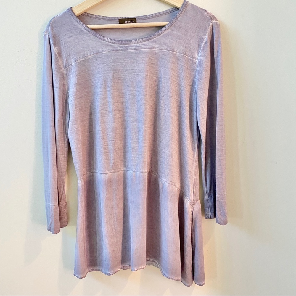 Crosby. Top Purple Grey Size Medium